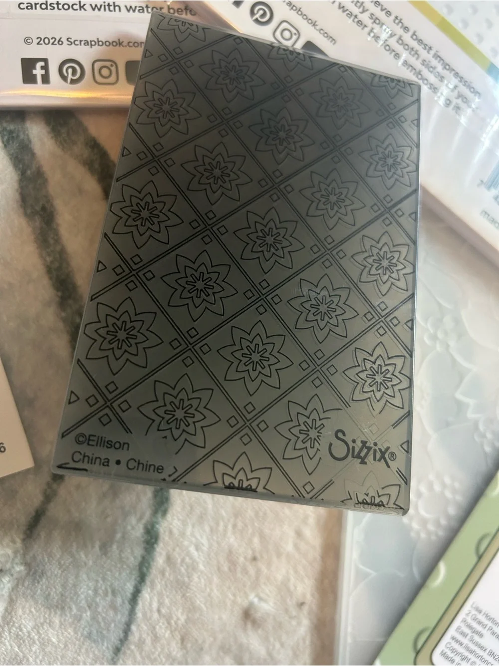Scrapbook Embossing Folders and Presses Lot
